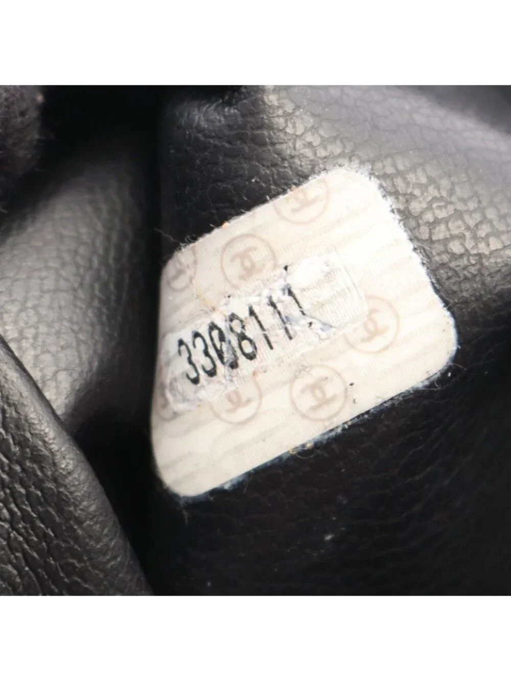 Chanel Backpack CC Logo Black Caviar Leather
